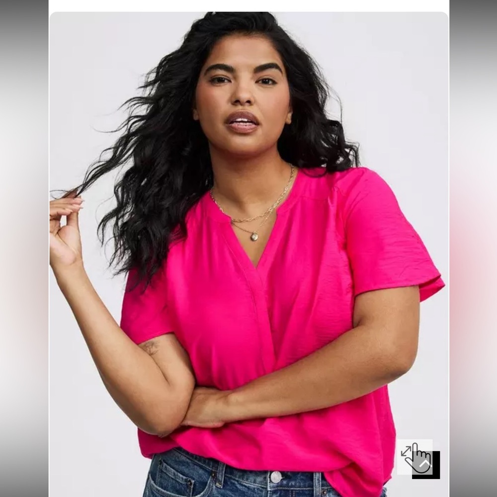 Torrid Bright Pink Blouse